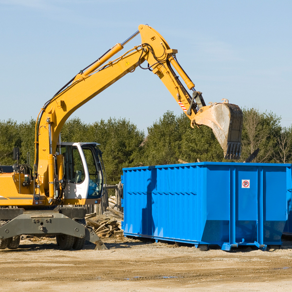 are there any restrictions on where a residential dumpster can be placed in Francisco Indiana